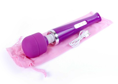 Masażer Wibrujący Magic Wand USB – 10 Funkcji, Fioletowy