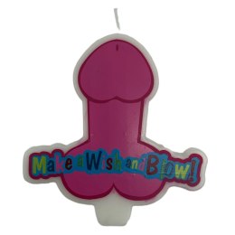 Figlarna świeczka Penis XL – Różowa