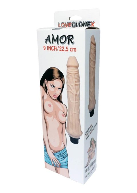 Realistyczny wibrator LOVECLONEX AMOR 9" z intensywnymi wibracjami
