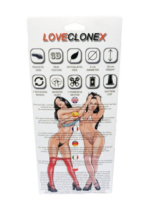 Realistyczne Dildo Obrotowe HEFAJSTOS LOVECLONEX – 7 Trybów Rotacji