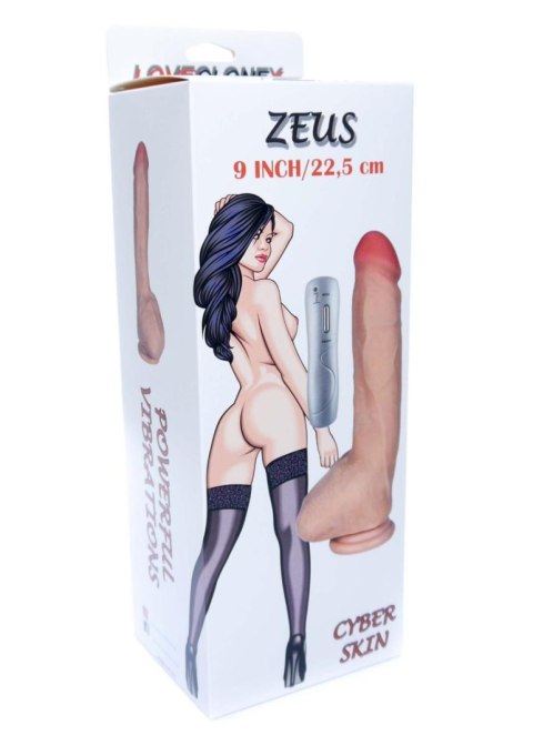 Realistyczny Wibrator Zeus Loveclonex 9" z 7 Trybami Wibracji