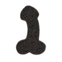 Zabawna Gąbka do Kąpieli w Kształcie Penisa – Czerń, 19 cm