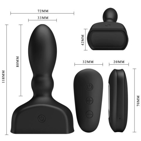 MR PLAY - Nadmuchiwany Wibrujący Plug Analny