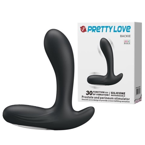 PRETTY LOVE BACKIE BLACK USB – Luksusowy Masażer Prostaty z 30 Trybami Wibracji