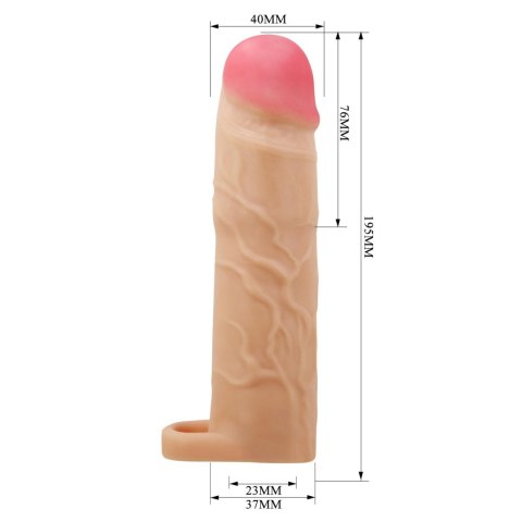 PRETTY LOVE - Gerd Flesh – Przedłużka na penisa o długości 76 mm