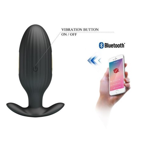 PRETTY LOVE Jefferson – Inteligentny Korek Analny z 12 Funkcjami, USB, Czarny