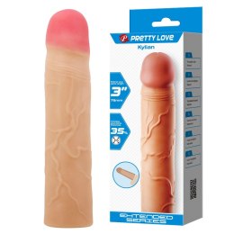 PRETTY LOVE Kylian Flesh – Przedłużka penisa o 7,6 cm (3 cale)