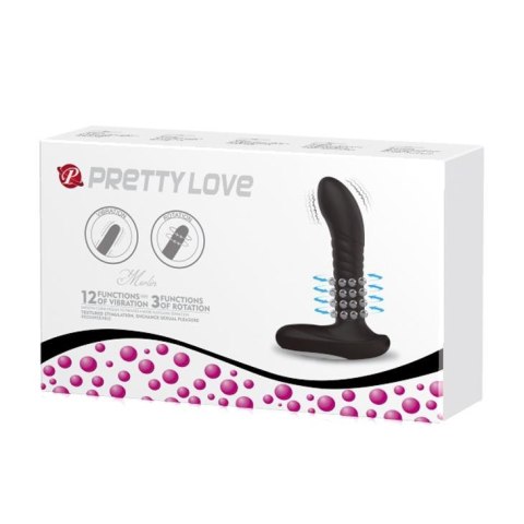 PRETTY LOVE - Masażer Prostaty z Rotacją i Wibracjami (USB)