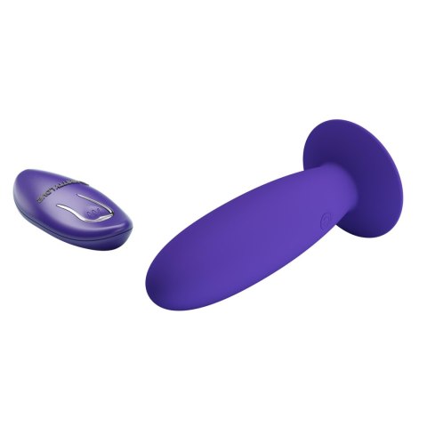PRETTY LOVE - Wibrujący Plug Analny Sterowany Bezprzewodowym Pilotem – 12 Funkcji Wibracji i Przyssawka