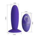 PRETTY LOVE - Wibrujący Plug Analny Sterowany Bezprzewodowym Pilotem – 12 Funkcji Wibracji i Przyssawka