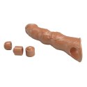 Elegancka nakładka powiększająca Pretty Love z modułową regulacją długości, brązowa - 28 cm