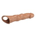Elegancka nakładka powiększająca Pretty Love z modułową regulacją długości, brązowa - 28 cm