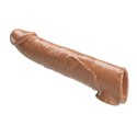 Pretty Love: Przedłużka Penisa z Modułową Regulacją Długości – Ciemnobrązowa, 26 cm