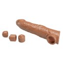 Pretty Love: Przedłużka Penisa z Modułową Regulacją Długości – Ciemnobrązowa, 26 cm