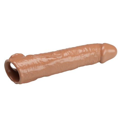 Pretty Love: Przedłużka Penisa z Modułową Regulacją Długości – Ciemnobrązowa, 26 cm