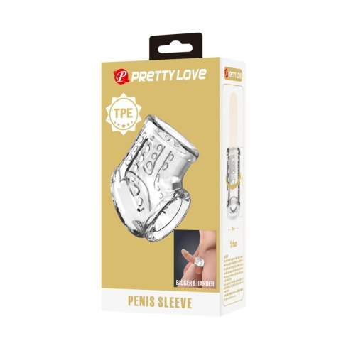 Pretty Love Penis Sleeve - Przezroczysta Nakładka na Penisa
