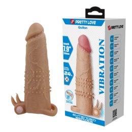 Pretty Love Quillon – Wibrująca Przedłużka Penisa 20 cm