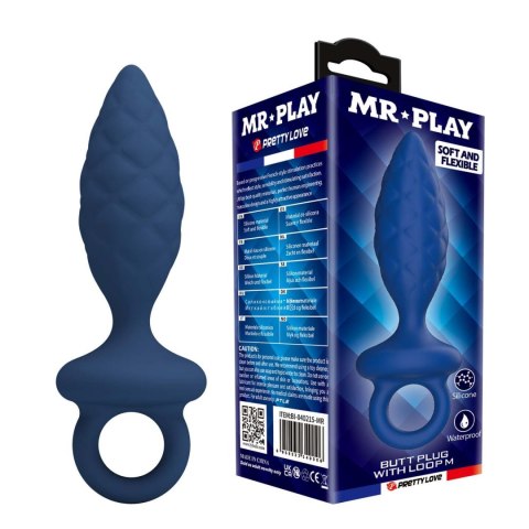 MR. PLAY: Zmysłowy Korek Analny z Pętelką - Rozmiar M