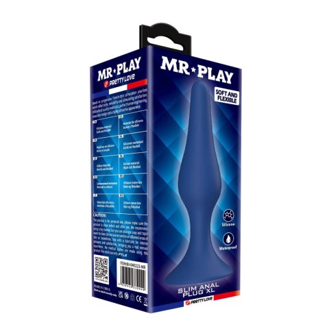 MR. Play Smukły Korek Analny XL