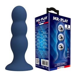 Mr. Play – Luksusowa Pluga Analna z Metalowymi Kulkami i Płynnym Silikonem