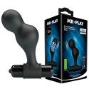 Mr. Play Silikonowy Korek Analny z 10 Funkcjami Wibracji, Czarny