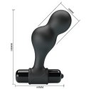 Mr. Play Silikonowy Korek Analny z 10 Funkcjami Wibracji, Czarny