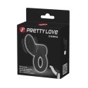PRETTY LOVE Cobra Black - Wibrujący pierścień dla dwojga