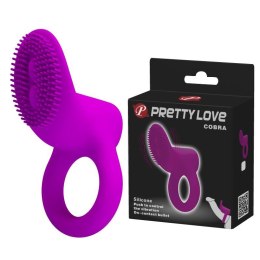 PRETTY LOVE - Fioletowy Pierścień Erekkcyjny COBRA z Wibracjami
