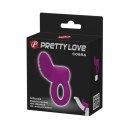 PRETTY LOVE - Fioletowy Pierścień Erekkcyjny COBRA z Wibracjami