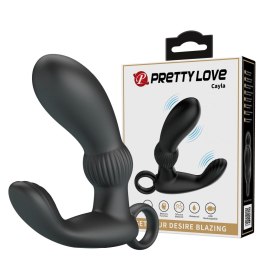 PRETTY LOVE - Cayla Czarna: Luksusowy masażer prostaty z 12 funkcjami wibracji i pamięcią