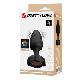 PRETTY LOVE Olman – Silikonowy Korek Analny z 10 Trybami Wibracji i Efektem LED
