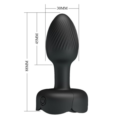 PRETTY LOVE Olman – Silikonowy Korek Analny z 10 Trybami Wibracji i Efektem LED