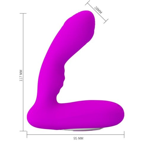 PRETTY LOVE Piper – Masażer Prostaty z 12 Funkcjami Wibracji i 12 Ustawieniami Fali Pulsacyjnej