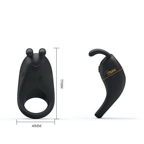 PRETTY LOVE – Wibrujący pierścień erekcyjny z królikiem, 7 funkcji, USB