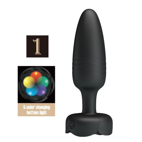 PRETTY LOVE - Tarion, Silikonowy Korek Analny z 10 Trybami Wibracji i Podświetleniem LED