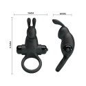 PRETTY LOVE - Wibrujący Pierścień Erekcyjny Vibrant | Czarny
