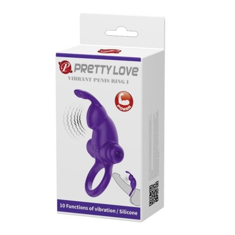 PRETTY LOVE – Fioletowy Wibrujący Pierścień Erotyczny