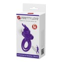 PRETTY LOVE – Wibrujący pierścień erekcyjny III z 10 funkcjami, Fioletowy