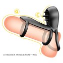 PRETTY LOVE - Wibrujący Pierścień na Penisa Jammy, 12 funkcji wibracji i 12 trybów lizania z pamięcią
