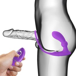 PRETTY LOVE Warren Purple – Pierścień Erekcyjny z Pilotem, 12 trybów Pulsacji i Wibracji