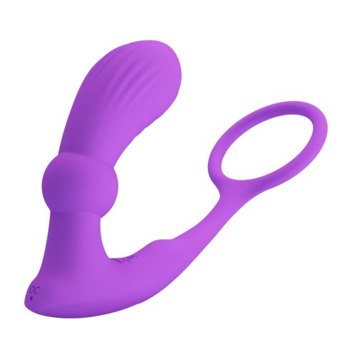 PRETTY LOVE Warren Purple – Pierścień Erekcyjny z Pilotem, 12 trybów Pulsacji i Wibracji