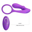 PRETTY LOVE Warren Purple – Pierścień Erekcyjny z Pilotem, 12 trybów Pulsacji i Wibracji