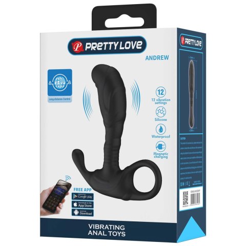 Pretty Love Andrew – Wibrujący plug analny sterowany aplikacją