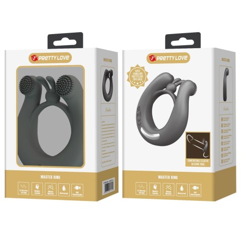 Master Ring – pierścień erekcyjny z 12 trybami wibracji i funkcją pamięci