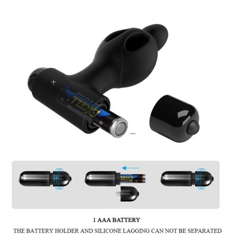 MR PLAY - Silikonowy wibrujący plug analny