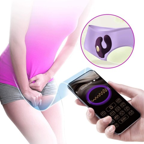 PRETTY LOVE Billy Purple – Wibrator z 12 trybami wibracji i zdalnym sterowaniem przez aplikację mobilną