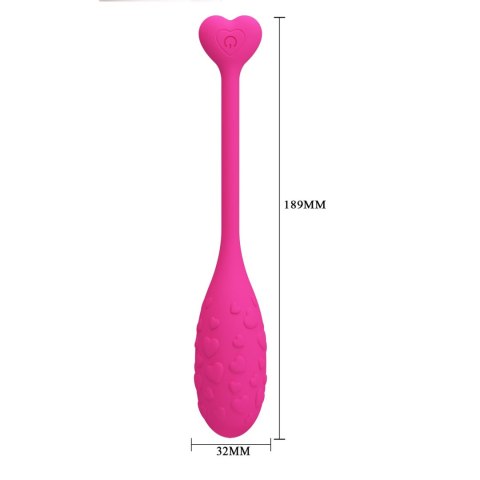 PRETTY LOVE - Fisherman Pink: Dyskretne jajeczko wibrujące z 12 programami i sterowaniem aplikacją
