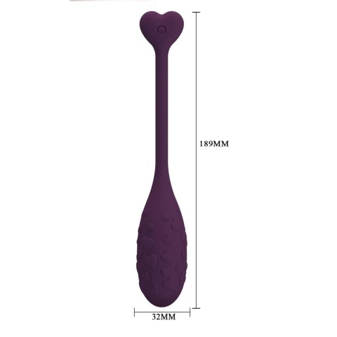 Pretty Love Fisherman Purple – Jajeczko wibrujące z aplikacją (12 trybów)