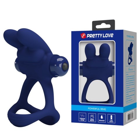 PRETTY LOVE – Pierścień Erekcyjny Buzzing Bunny z 10 Funkcjami Wibracji