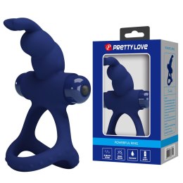 PRETTY LOVE - Pierścień erekcyjny „Buzzing Bunny” z 10 funkcjami wibracji